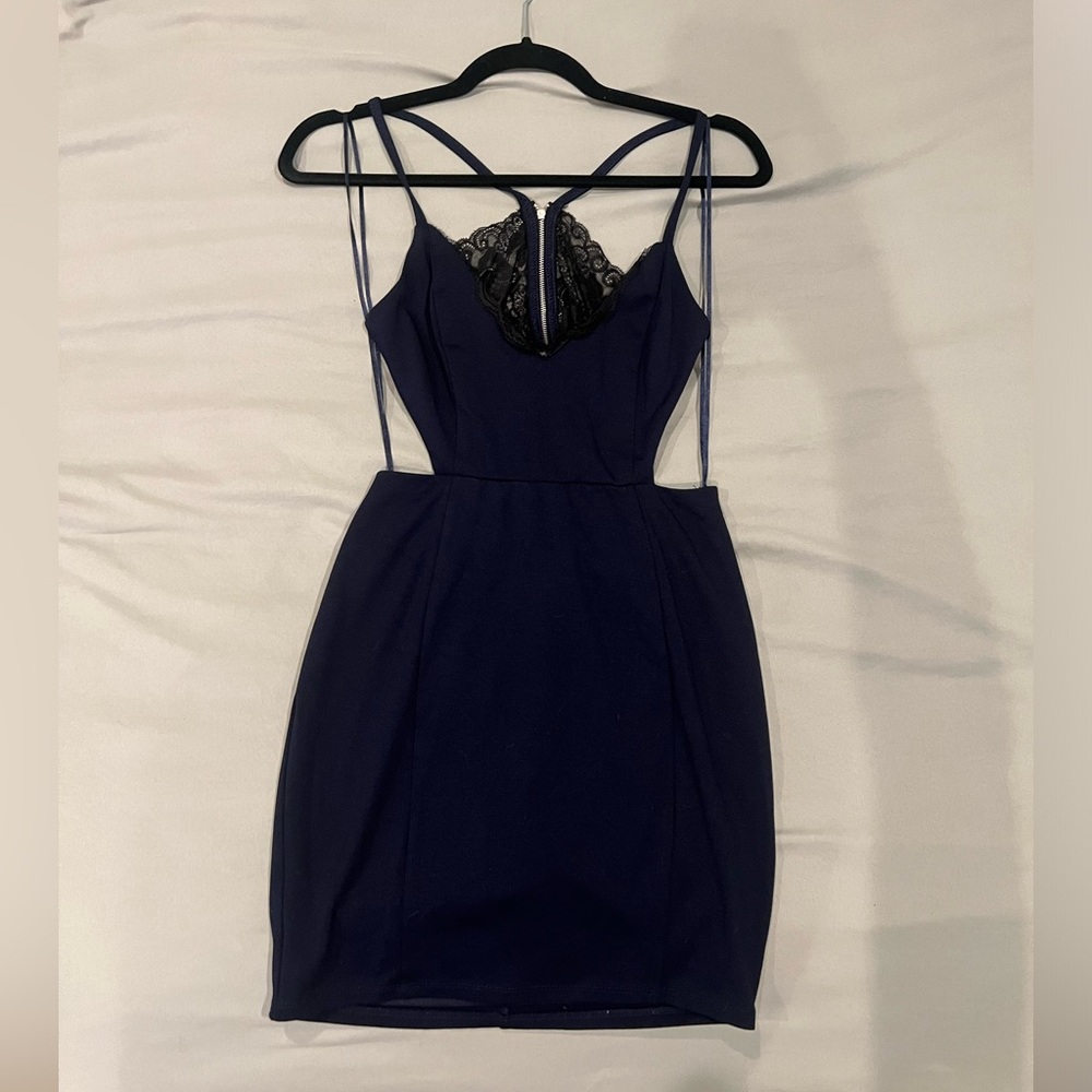 Lush Small Navy Blur Dress
